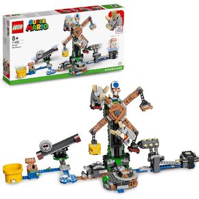 LEGO 71390 Super Mario Reznor Knockdown Expansion Set, Collectible Buildable Game Toy for Kids with Blue Toad Figure, Gifts for Girls & Boys Age 8 Plus in Saudi Arabia