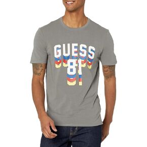 تي شيرت رجالي بأكمام قصيرة وياقة مستديرة من GUESS in Kuwait