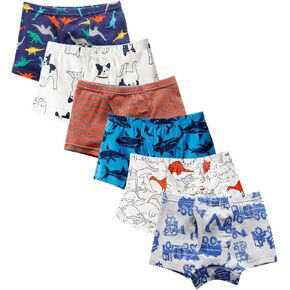 Evelin LEE 6-Pack Baby Boys Underwear Cotton Boyshort Panties Cartoon Soft Boxer Briefs in Kuwait