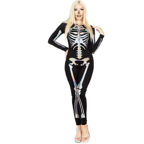 Tipsy Elves Form Fitting & Flattering Skeleton Bodysuits for Halloween - Women's Sexy Skeleton Costume in Saudi Arabia