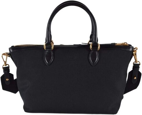 Prada Logo Jacquard Black Canvas Satchel Crossbody 1BA104 in Saudi Arabia