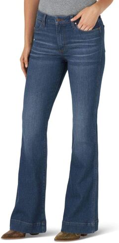 Wrangler Women's Retro High Rise Trouser Green Jean in Kuwait