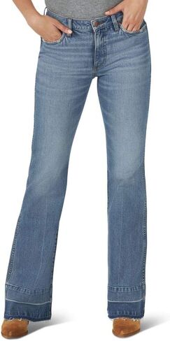 Wrangler Women's Retro High Rise Trouser Green Jean in Kuwait