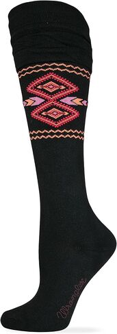 Wrangler Ruffle Top Aztec Knee High Sock in Kuwait