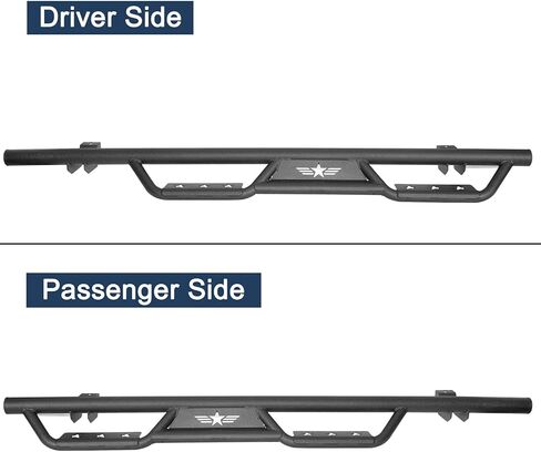 JLU Unlimited Running Board Side Step Nerf Bars Steel Compatible with Jeep Wrangler JL 2018 2019 2020 2021 2022 4-Door (Not fit for 2018 JK) in Saudi Arabia