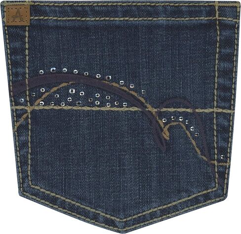 جينز كابري مطاطي متوسط ​​الارتفاع للسيدات من Wrangler Aura للتنحيف الفوري in Saudi Arabia