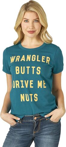 Wrangler Women's Short Sleeve Fitted Graphic T-Shirt's in Saudi Arabia
