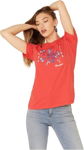 Wrangler Women's Short Sleeve Fitted Graphic T-Shirt's in Saudi Arabia
