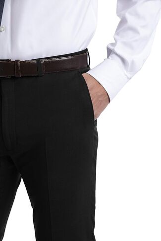 Calvin Klein Skinny Fit Men’s Suit Separates with Performance Stretch Fabric, Black, 34W x 30L in Saudi Arabia