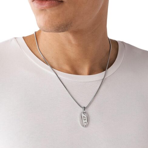 Diesel Men's Stainless Steel Pendant or Chain Necklace in Saudi Arabia