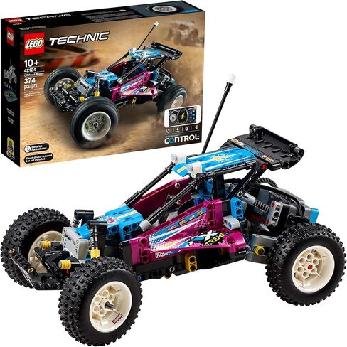 LEGO Technic Off-Road Buggy 42124 Model Building Kit; App-Controlled Retro RC Buggy Toy for Kids, New 2021 (374 Pieces) in Saudi Arabia
