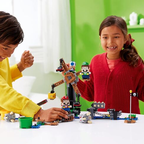LEGO 71390 Super Mario Reznor Knockdown Expansion Set, Collectible Buildable Game Toy for Kids with Blue Toad Figure, Gifts for Girls & Boys Age 8 Plus in Saudi Arabia