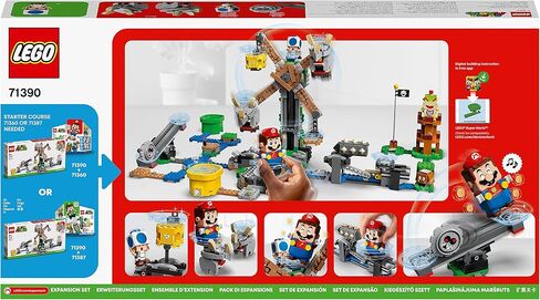 LEGO 71390 Super Mario Reznor Knockdown Expansion Set, Collectible Buildable Game Toy for Kids with Blue Toad Figure, Gifts for Girls & Boys Age 8 Plus in Saudi Arabia