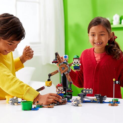LEGO 71390 Super Mario Reznor Knockdown Expansion Set, Collectible Buildable Game Toy for Kids with Blue Toad Figure, Gifts for Girls & Boys Age 8 Plus in Saudi Arabia