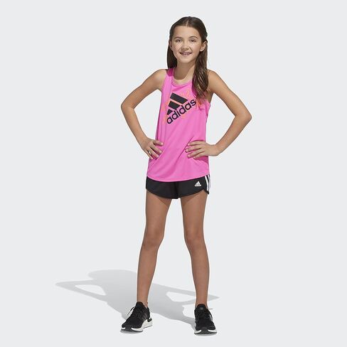 قميص بدون أكمام Aeroready Lapped Poly بدون أكمام للفتيات من adidas in Kuwait