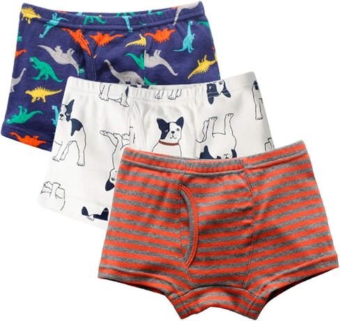 Evelin LEE 6-Pack Baby Boys Underwear Cotton Boyshort Panties Cartoon Soft Boxer Briefs in Saudi Arabia