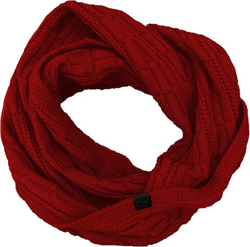 Calvin Klein Women's Chain Cable Knit Loop Infinity Scarf in Kuwait