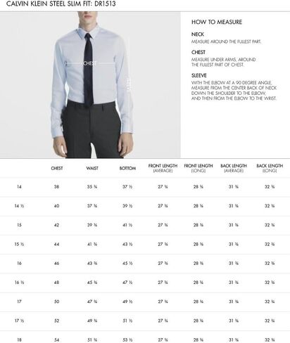 Calvin Klein Men's Slim Fit Herringbone Dress Shirt and Silver Spun Tie Combo in Saudi Arabia