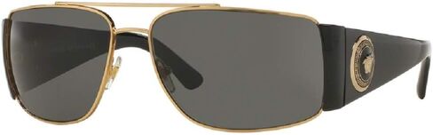 Versace VE2163 Rectangle Sunglasses For Men For Women + BUNDLE with Designer iWear Complimentary Eyewear Care Kit in Saudi Arabia