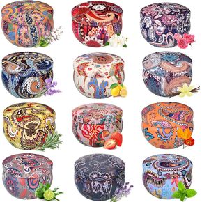 Christmas Candles Gifts for Women, Primevolve Scented Candles Set for 12 Bulk Home Aromatherapy, Strongly Fragrance Long Lasting Portable Travel Tin for Spa Bath Yoga