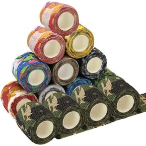 KISEER 15 Pack 2 Inch x 5 Yards Self Adhesive Bandage Breathable Cohesive Bandage Wrap Rolls Elastic Self-Adherent Tape for Stretch Athletic, Sports, Wrist, Ankle in Kuwait