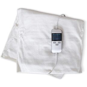 وسادة تسخين رطبة كبيرة جدًا مع إيقاف تلقائي للتشنجات وآلام الظهر من ThermoRelief - وسادة كهربائية رقمية طبية ساخنة جدًا - مقاس كينج (26 بوصة × 14 بوصة)