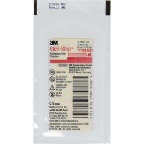 3M Steri-Strip Elastic Skin Closures - 1/2" x 4" -#R1547- One 6 strip envelope