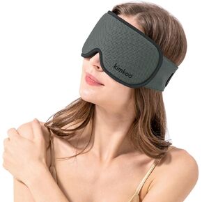 3D Cotton Sleep Mask,2023 Latest Soft and Breathable Eye Mask for Sleeping, 100% Blackout Blindfold Eye Cover for Women and Men (ArmyGreen) in Kuwait