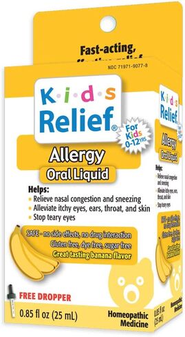 Kids Relief Allergy Oral Solution, 0.85 Fluid Ounce (25 ml) in Saudi Arabia