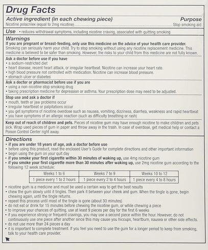 NICORETTE Gum 2 MG KIT FRT CHL 100 in Kuwait