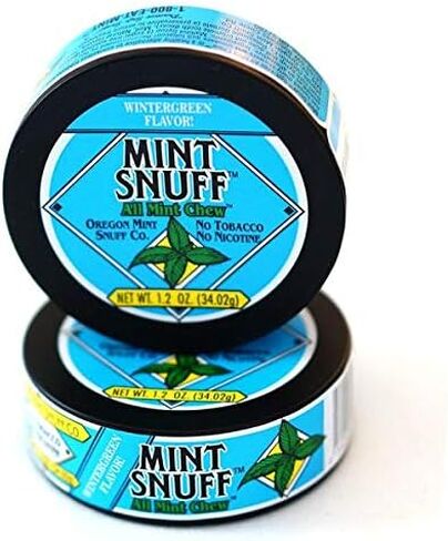 Mint Snuff All Mint Chew - نكهة وينترغرين - 6 علب من شركة Oregon Mint Snuff in Kuwait