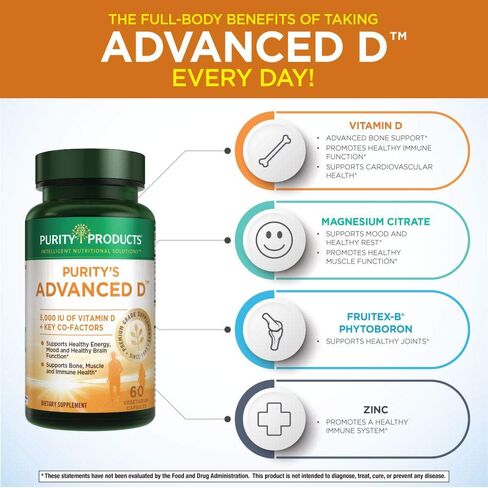 Purity Products KIT - Dr. Cannell's Advanced D + Omega-3 Ultra-Pure Fish Oil from Advanced D is Packed with Vitamin D, Vitamin K2, Zinc, Magnesium Citrate, Boron and Taurine in Kuwait
