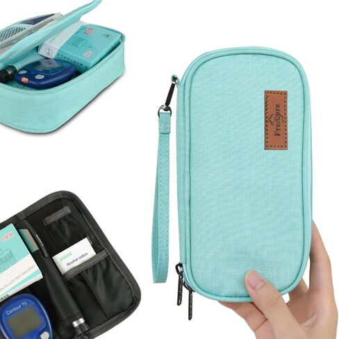 Portable Insulin Cooler Travel Case With 4x100G Ice Packs For 8-12h Cooling Time, Diabetic Medication & Breastmilk Insulated Bag in Saudi Arabia
