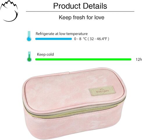 Portable Insulin Cooler Travel Case With 4x100G Ice Packs For 8-12h Cooling Time, Diabetic Medication & Breastmilk Insulated Bag in Saudi Arabia