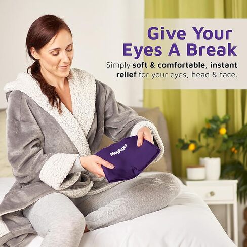 Magic Gel Migraine Ice Head Wrap | Real Migraine & Headache Relief | The Original Headache Cap | Cold, Comfortable, Dark & Cool; Endorsed by Physicians, Loved by Thousands (Purple) in Saudi Arabia