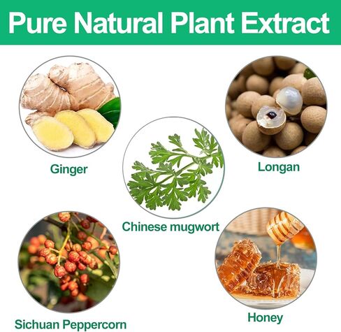 CAIYOBFRE Perfect Mugwort Belly Patch,30Pcs Ancient Remedy Healthy Belly Pellet and 30Pcs Wormwood Navel Sticker,Natural Herbal Tummy Pellets for Women and Men in Kuwait