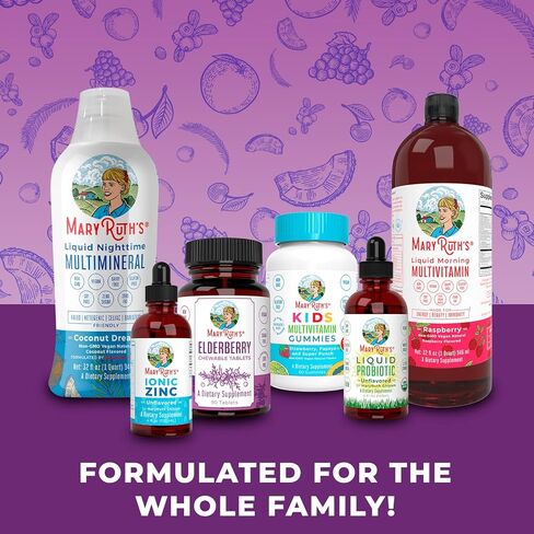 MaryRuth Organics Vitamin D, D3, Liquid, 45 Day Supply, Sugar Free, Liposomal Immune Support for Adults, VIT D3, Vegan, Gluten Free, Non-GMO, 45 Servings, Pack of 1 in Saudi Arabia