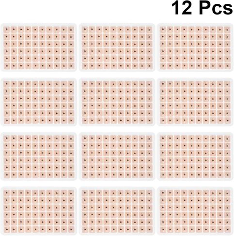 COHEALI Ear Press 1800Pcs Disposable Therapeutic Vaccaria Ear Press Seeds Ear Acupressure Plaster Bean Massager (10 Sheets) Ear Stickers in Kuwait