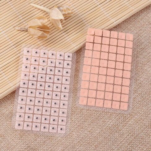 COHEALI Ear Press 1800Pcs Disposable Therapeutic Vaccaria Ear Press Seeds Ear Acupressure Plaster Bean Massager (10 Sheets) Ear Stickers in Kuwait