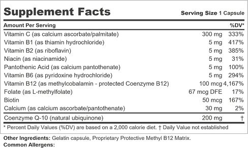 ANDREW LESSMAN Coenzyme Q-10 100 mg 30 Capsules – Essential for Energy Production and Optimum Key Organ Function, Anti-Oxidant Support, Depleted by Aging, Plus B-Complex. Easy to Swallow Capsules in Kuwait