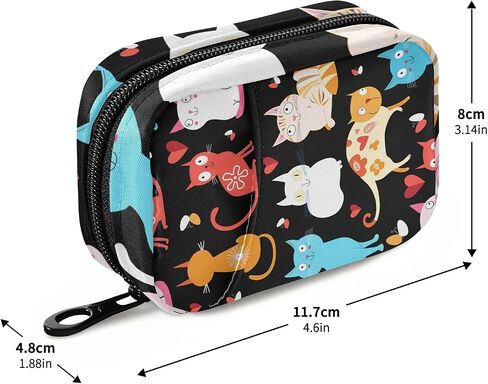 xigua Sunflower Pill Case 7-Day Travel Pill Organizer Box with Zipper Closure for Vitamins, Medication and Supplements in Kuwait
