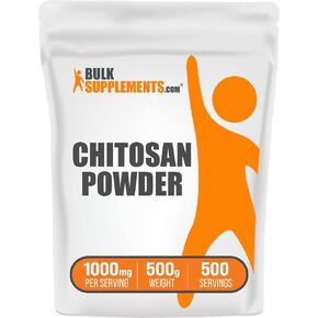 BulkSupplements.com Chitosan Powder - Fiber Supplement - Chitosan 1000mg - Chitosan Supplements for Kidney - from Shellfish - 1000mg per Serving, 5000 Servings (5 Kilograms - 11 lbs) in Kuwait