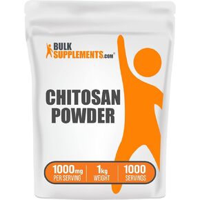 BulkSupplements.com Chitosan Powder - Fiber Supplement - Chitosan 1000mg - Chitosan Supplements for Kidney - from Shellfish - 1000mg per Serving, 5000 Servings (5 Kilograms - 11 lbs) in Saudi Arabia