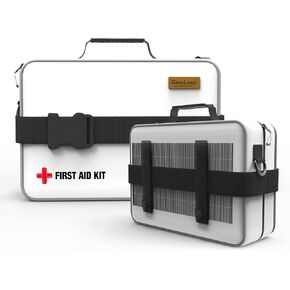 First Aid Kit, 277PCS Essential Emergency Trauma Medical Supplies Packed in a White Waterproof Bag, Perfect for Car Home Office Travel Outdoor Camping Hiking in Kuwait