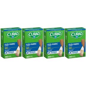 مجعد Flex-Fabric، بأشرطة 1.9 سم × 7.62 سم، 30 قطعة (عبوة من 4 قطع) in Kuwait