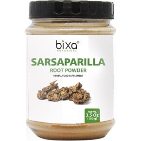 مسحوق جذور نبات السارساباريلا من بيكسا (HEMIDESMUS INDICUS) - 100 جرام (3.5 أونصة) عبوة من 1 | عامل تبريد وتنقية الدم الطبيعي | مكمل عشبي مضاد للأكسدة in Kuwait