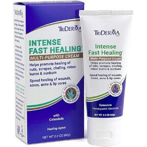 TriDerma Intense Fast Healing Multi-Purpose Cream for Cuts, Scrapes, Sores, Chafing, Minor Burns and Sunburn (2.2 oz Tube) in Saudi Arabia