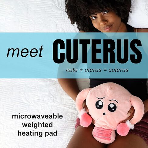 وسادة تدفئة الرحم من القطيفة للتشنجات، هدية مرحة من القطيفة للدورة الاولى واستئصال الرحم والتهاب بطانة الرحم والولادة والقابلات | كوتيروس من مونثليز in Kuwait