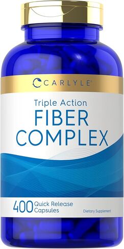 Carlyle Fiber Complex | 400 Capsules | Non-GMO Supplement | Triple Action Fiber in Saudi Arabia