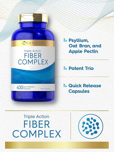Carlyle Fiber Complex | 400 Capsules | Non-GMO Supplement | Triple Action Fiber in Saudi Arabia